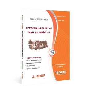 Egem Eğitim Yayınları 2.sınıf 4.yarıyıl Atatürk Ilkeleri Ve Inkılap 2 Bahar Dönemi - Egem (Çok Renkli)