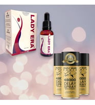 3 Kutu Orjinal Deadly Shark 48000 Gecıkme Erkek Sprey +Lady Era 30 ml Bayan Uyarıcı Destekleyici Damla