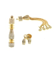 Özel İşçilikli Zirkon Taşlı İmame Püskül Set (Model-3)