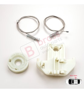 Jaguar X Type X400 2001-2009 4/5 Kapı C2S44894 İçin Elektrikli Arka Sağ Cam Kriko Tamir Seti