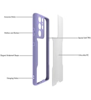 Apple iPhone 13 Mini ile Uyumlu Silikon Kılıf Şeffaf Kamera Lens Korumalı Yumuşak İnce Kapak Parfen Mavi
