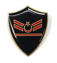 Minyatür Rütbe Sağlık Sınıfı - Uzman Çavuş 1 Kademe Rütbe (Siyah Zemin JANDARMA) (Haki)