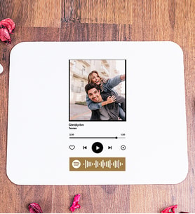 Kişiye Özel Spotify Tasarım Fotoğraflı Mouse Pad