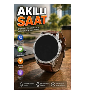 SP50 Pro Bluetooth Görüşme ve Bildirim Destekli Akıllı Saat
