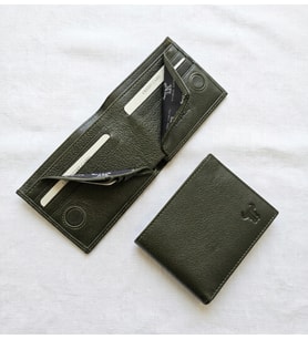 %100 Hakiki Deri Mıknatıs Kapamalı Klasik Orta Boy Erkek Cüzdan 11*9 cm