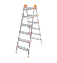 Northcity Metal 6-Basamak Çift Çıkışlı Merdiven - Stabil ve Güvenli Yükseklik Erişimi
