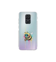Redmi Note 9 ile uyumlu Splash arı tasarımlı şeffaf silikon kılıf