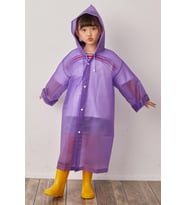 Newdaki Mor Çocuk %100 Eva Kapüşonlu Yağmurluk