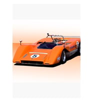 1969 Mclaren M8c Yarış Arabası Tablo Ahşap Poster Dekoratif