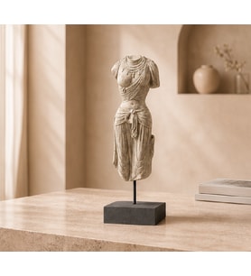 Antika Görünüm Zen Vücut Heykeli Buddha Zen Ev Dekoru Büstleri Büyük Boy Heykel 30 CM