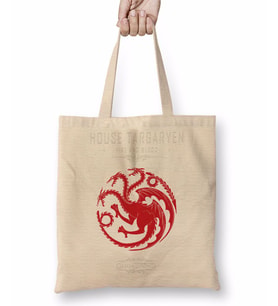 Game of Thrones Casa Targaryen Bez Çanta Uzun Saplı