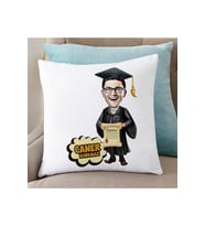 Mezun Öğrenci Karikatürlü Yastık