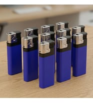 BK Kurumsal Promosyon Logolu YMN-330 I-Lighter Mavi Çakmak(50 Adet) – Manyetolu Siboplu Mavi Reklam Çakmağı
