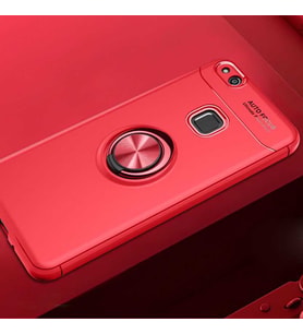 Huawei P10 Lite Kılıf Yüzüklü Magnetli Ravel Case (Kırmızı)