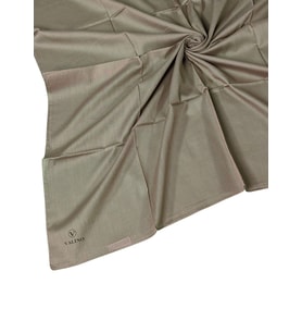 Valino Organik Pamuk Düz Renk Eşarp 100x100 cm - Doğal ve Nefes Alabilen Kumaş (Vizon)