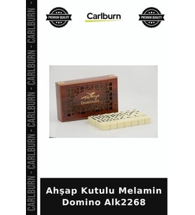 Özel Üretim Oyun Hobi Eğlence Kutu Oyunu Ahşap Kutulu Melamin Domino Alk2268