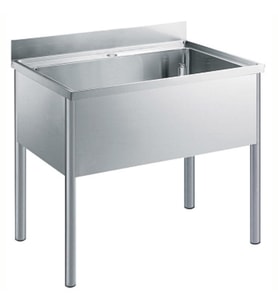 Electrolux Professional Yıkama Tezgahı, 1 Evyeli (960x510xh340mm) VLP1201SEN