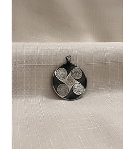 AYETEL KURSİ 925 AYAR GÜMÜŞ ERKEK KOLYE UCU