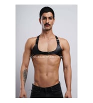Deri Erkek Göğüs Harness, Erkek Göğüs Harness, Erkek Göğüs Kemer (Siyah)
