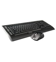 A4 TECH 9300F Kablosuz Q Trk V-Track Mouse Siyah Multimedya Klavye - Mouse Set