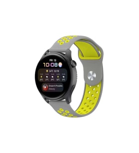 Watch 22Mm Spor Delikli Kordon - Gri-Yeşil