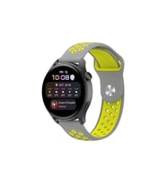 Watch 22Mm Spor Delikli Kordon - Gri-Yeşil