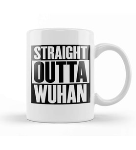 Straight Outta Wuhan Kupa Bardak Porselen