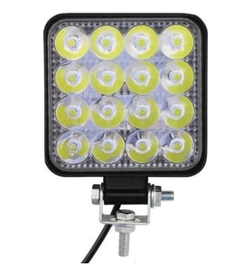 Ars Arsvision 16 LED Kare (1 Adet) Off Road Iş Makinası Çalışma Lambası Sis Farı