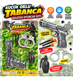 Küçük oklu Tabanca Kelepçe Oyuncak Seti