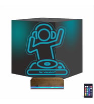 Luvivia Dj Mixer Kişiye Özel 3D Lamba - Masa Gece Lambası