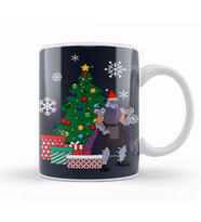 Splinter TMNT Around The Christmas Tree Kupa Bardak Porselen