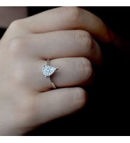 0.18 Ct. Damla Modern Tasarım Pırlanta Yüzük