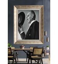 Gümüş Çerçeveli Atatürk Tablo za252