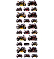 Sticker Kabartmalı Sticker Defter, Planlayıcı Etiket - (cb-567) 16x7 cm- Motorlar
