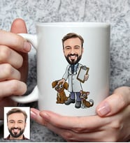 Kişiye Özel Veteriner Tasarımlı Karikatürlü Kupa Bardak