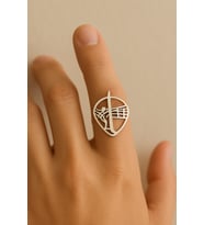Gitar Figürlü Pena Model Ayarlanabilir Yüzük