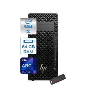 Hp Z2 Tower G1I Intel Core Ultra 9 285K 64GB Ddr5 2tb SSD Intel Arc Graphics  Windows 11 Pro Taşınabilir Bilgisayar A2KX9ESP23 + Zettausbbellek