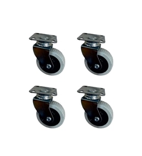 Furç Tablalı Bilyalı Teker - 20x50 - Gri HKS176 - 4 Adet TG-V 12345