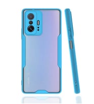 Xiaomi Mi 11T Pro 5G Kılıf Parfe Kenarları Pastel Renk Silikon (Mavi)