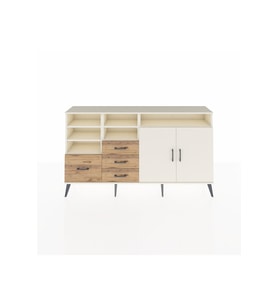Arges Konsol 7 Raflı 4 Çekmeceli 2 Kapaklı 176x30x99 Aytaşı-Aytaşı/Çam