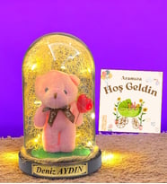 Kız Bebek İçin İsimli Fanus  Yeni Doğan Hediyeleri  Bebek Hediyelik  Doğum Günü Hediyesi