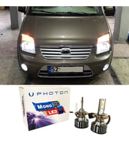 Ford Connect Led Xenon Uzun + Kısa Far Ampulü H4 Mono Yeni Seri Beyaz 2002-2013