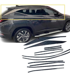 Hyundai Tucson Cam Çerçevesi Çıtası Krom Tamtur 2021+ (Standart)