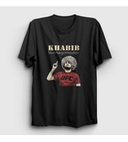 Presmono Unisex Siyah Ufc Khabib Nurmagomedov T-Shirt 313107tt