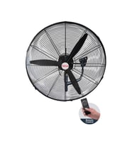 Uzaktan Kumandalı Sanayi Tipi Duvar Vantilatörü 180W 70cm (Siyah)
