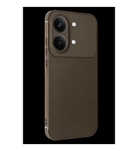 Poco X8 Pro Max Auto Focus Karbon Kapak - Kahverengi