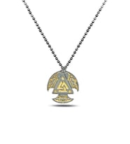 Antik Germen Valknut Erkek Gümüş Kolye
