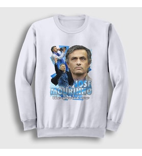 Presmono Unisex Beyaz The Special One Jose Mourinho Sweatshirt 429821tt