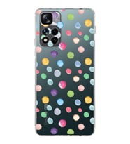 PrintiFy Xiaomi Redmi Note 11 Pro Plus ile Uyumlu 1mm Slim Fit Water Color 6 Baskılı Şeffaf  Kılıf