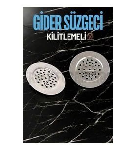 Mey İthalat® Kilitlenebilir Metal Lavabo Evye Süzgeci 2 ADET 721234